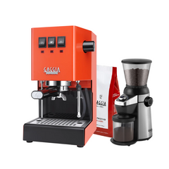 Gaggia Classic E24 Pakke Oransje - Inkluderer MD15 kvern og 1 kg Classic kaffe